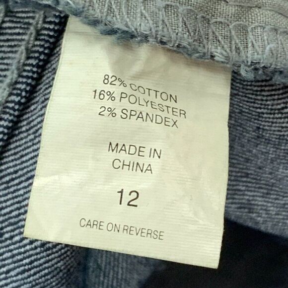 NY & C Jeans sz 12 Curvy Bootcut Dark Wash Inseam Measures 29" Rhinestone Bling - Picture 10 of 11